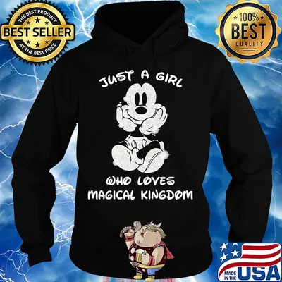 Disney mickey mouse just a girl who loves magical kingdom diamond s Hoodie