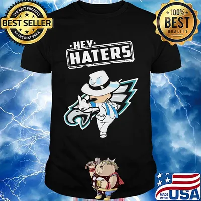 Disney mickey mousehey haters philadelphia eagles football shirt