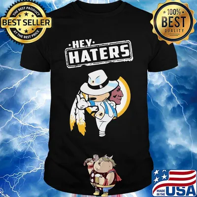 Disney mickey mousehey haters washington redskins football shirt