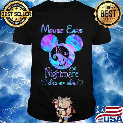 Disney mouse ears and nightmare kind of girl shirt