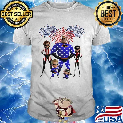 Disney mr. Incredible firework america 4th of july independence day shirt