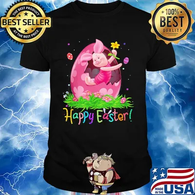 Disney piglet happy easter flowers shirt