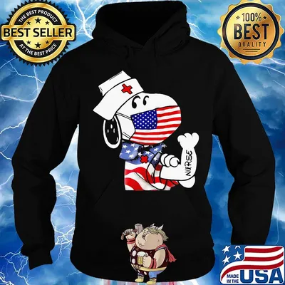Disney snoopy nurse american flag independence day s Hoodie