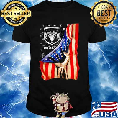 Dodge jeep ram logo american flag independence day shirt