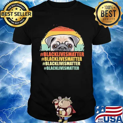 Dog Black Lives Matter Vintage Retro Shirt