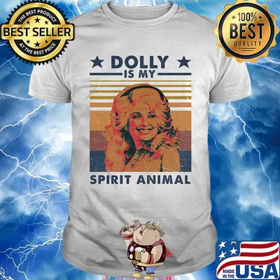 Dolly parton is my spirit animals vintage retro stars shirt