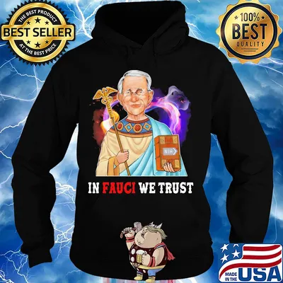 Dr. Fauci in fauci we trust heart light s Hoodie