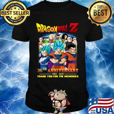 Dragon ball 7 36th anniversary 1984 2020 thank you for the memories shirt