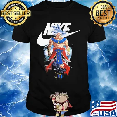 Dragon ball 7 songoku nike logo shirt