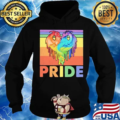 Dragon Heart LGBT Pride Vintage Retro Shirt Hoodie