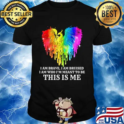 Dragon LGBT I am brave I am bruise I am who I'm meant to be this is me shirt