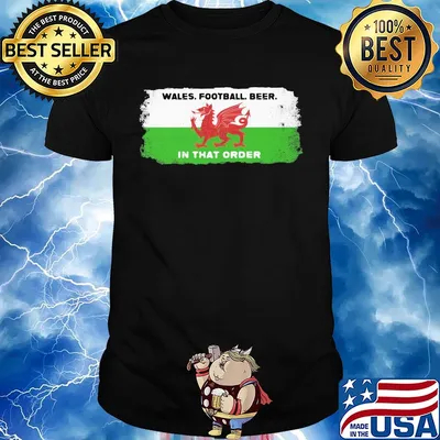 Dragon wales football beer in that order shirt
