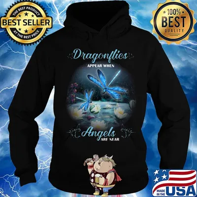 Dragonflives Appera When Angels Are Near Waterlily Shirt Hoodie