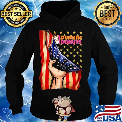 Dunkin donuts american flag independence day s Hoodie