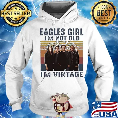 Eagles girl i'm not old i'm vintage retro s Hoodie