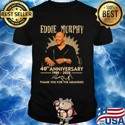 Eddie murphy 40th anniversary 1980 2020 thank you for the memories signature shirt