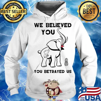 Elephant we believed you you betrayed us s Hoodie