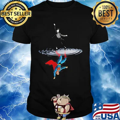 Elvis presley jailhouse rock water reflection superman shirt