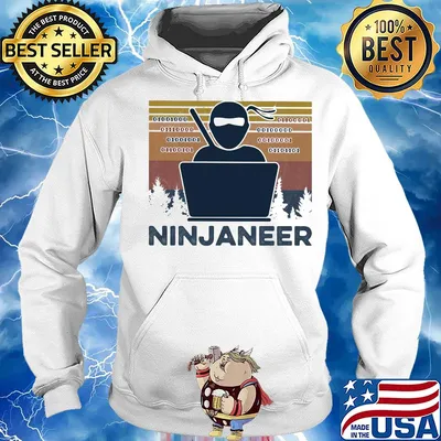 Engineer ninjaneer vintage retro s Hoodie