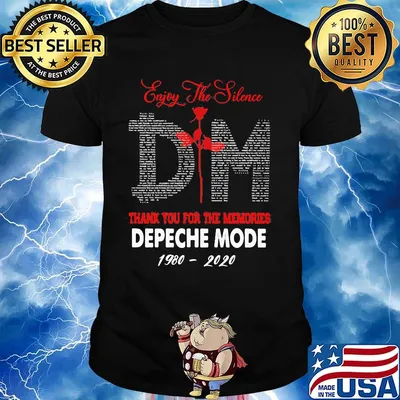 Enjoy the silence dm thank you for the memories depeche mode 1980 2020 shirt