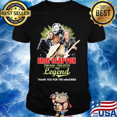 Eric clapton the man the myth the legend thank you for the memories shirt
