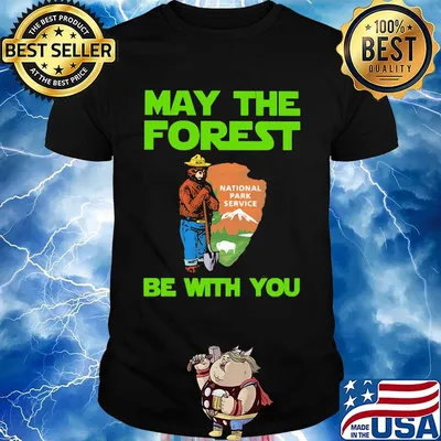 Farmer bear may the forest be with you shirt