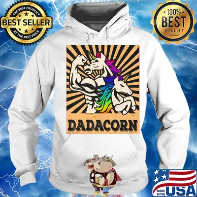 Father's Day Strong Unicorn Dadacorn s Hoodie