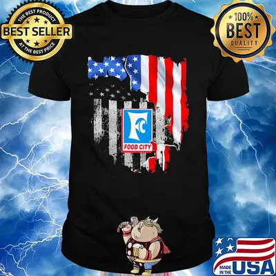 Food city american flag independence day shirt