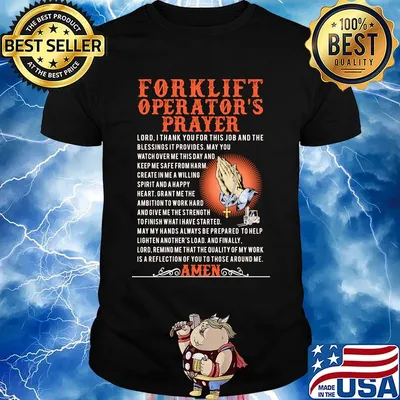 For Klift Operator's Prayer Amen Shirt