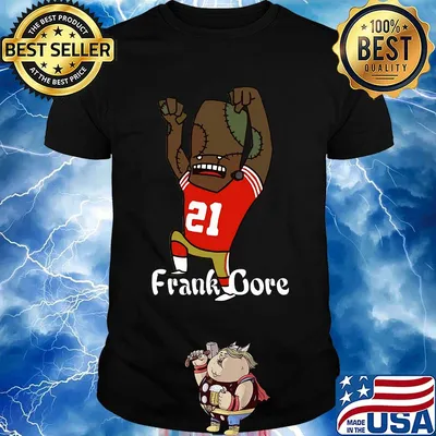 Frank Gore zombie cartoon shirt