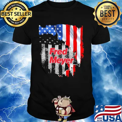 Fred meyer american flag independence day shirt