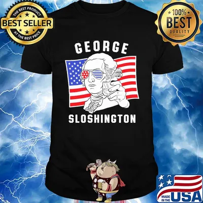 George sloshington American flag 4th of july shirt