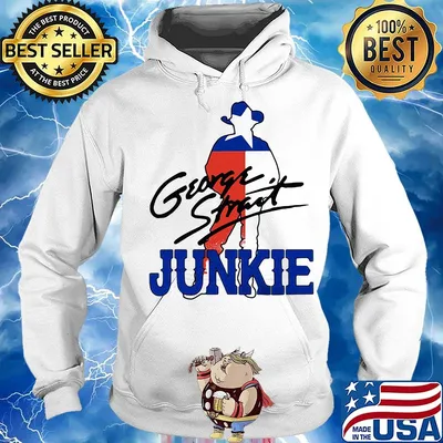 George strait junkie flag signature s Hoodie