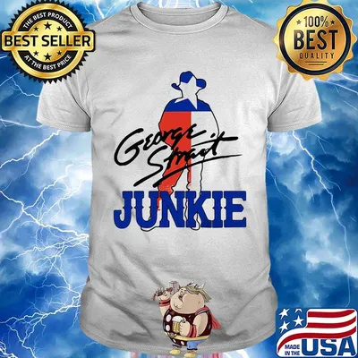 George strait junkie flag signature shirt