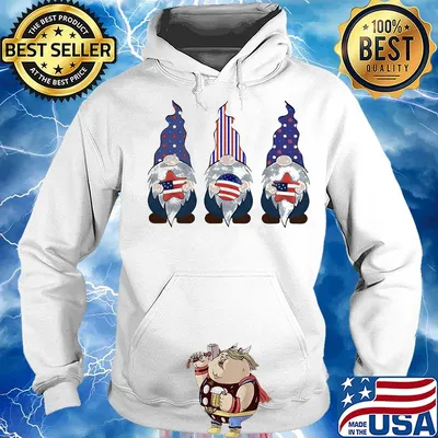Gnomes america happy 4th july independence day s Hoodie