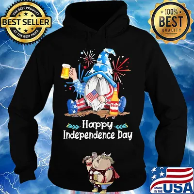 Gnomes drinking beer firework happy independence day s Hoodie