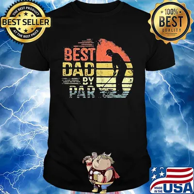 Goft best dad by par vintage retro shirt