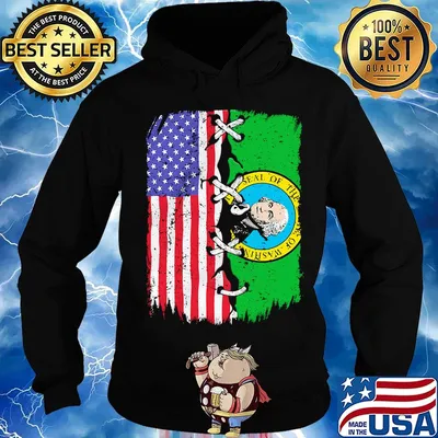 Governor Washington State American Flag Shirt Hoodie