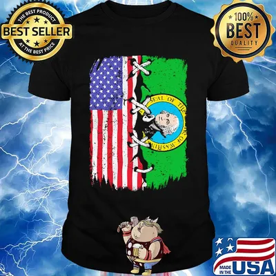 Governor Washington State American Flag Shirt
