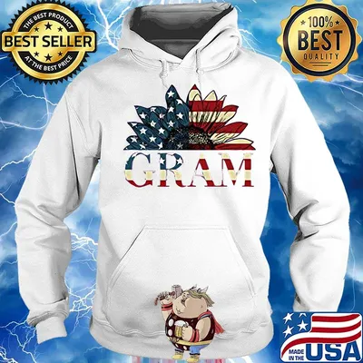 Gram american flag sunflower independence day s Hoodie