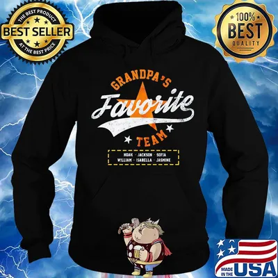 Grandpa's favorite houston astros team stars s Hoodie