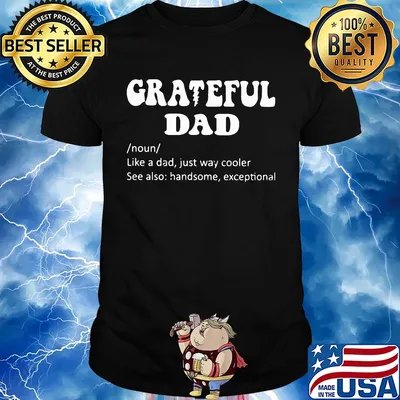 Grateful noun dad like a dad just way cooler shirt