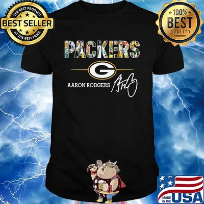 Green bay packers aaron rodgers signature shirt
