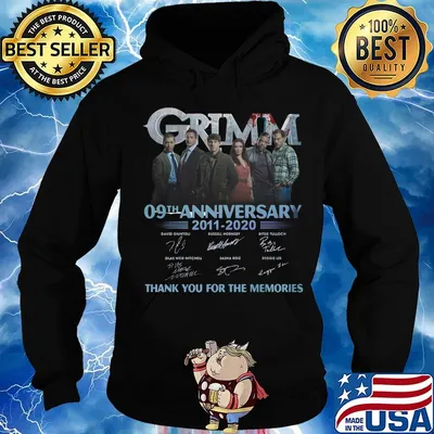 Grimm 09th anniversary 2011 2020 thank you for the memories signatures s Hoodie