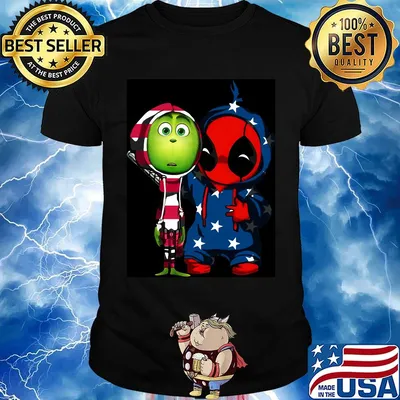 Grinch and deadpool america 4th of july independence day shirt