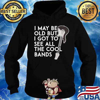 Guitar i may be old but i got to see all the cool bands black s Hoodie