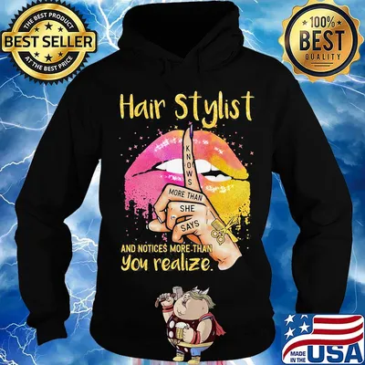 Hair Stylis And Notices More Than You Realize Lips Hand Color Shirt Hoodie