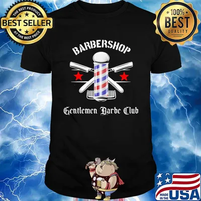 Hair stylist barbershop gentlemen barber club stars shirt