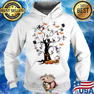 Halloween tree snoopy red pumpkin s Hoodie
