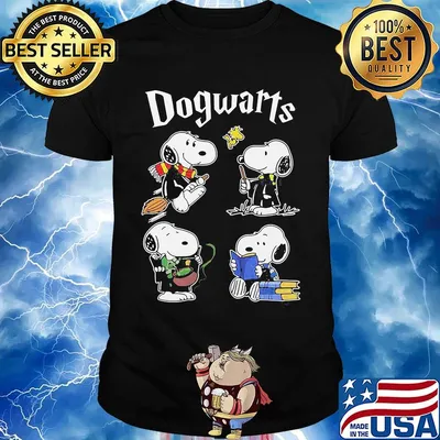 Harry potter dogwarts snoopy shirt